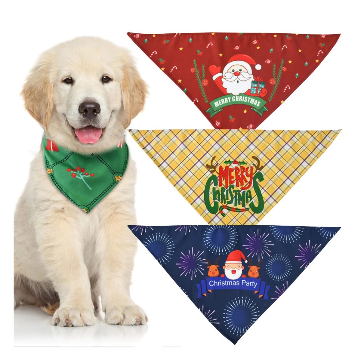 Christmas Dog Pet Bib 1