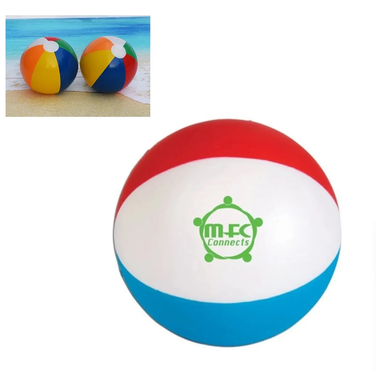 Inflatable Beach Ball 6" 1