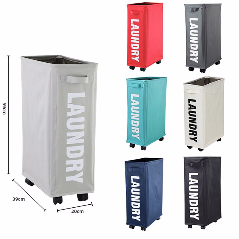 72L Freestanding Large Collapsible Laundry Basket w/ wheels
