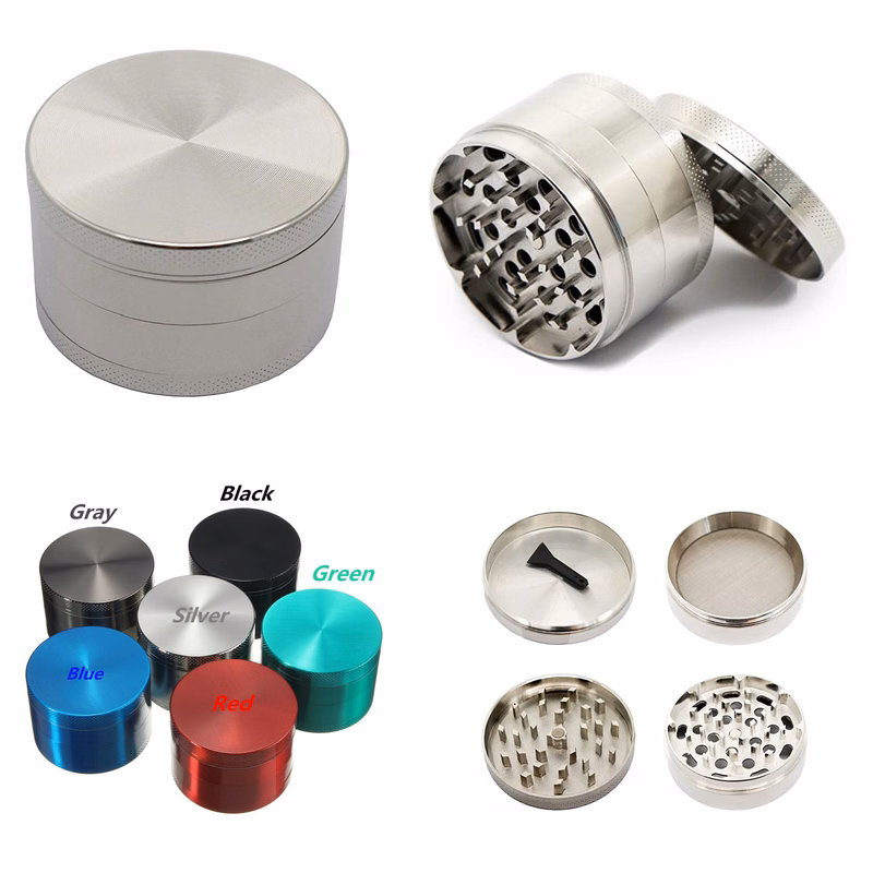2.5 Inch 4 Pieces Zinc Alloy Herb Spice Grinder