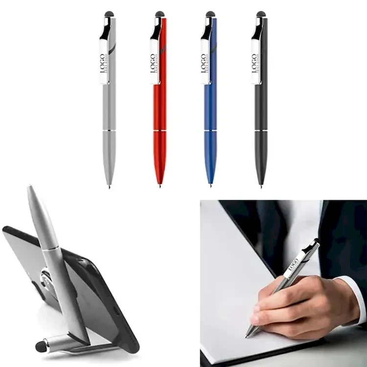 Stylus Screen Touch Metal I-Stand Twist Pen 1
