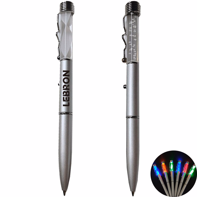LED Light Twist-Action Ballpoint Pen