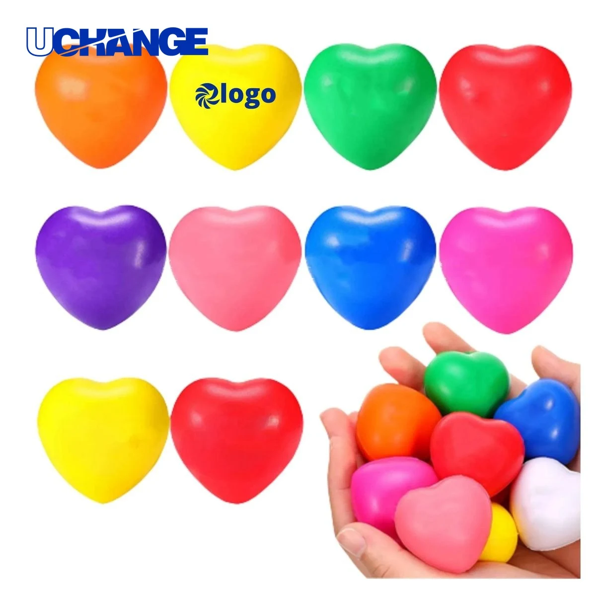 Reusable PU Heart Stress Ball 1