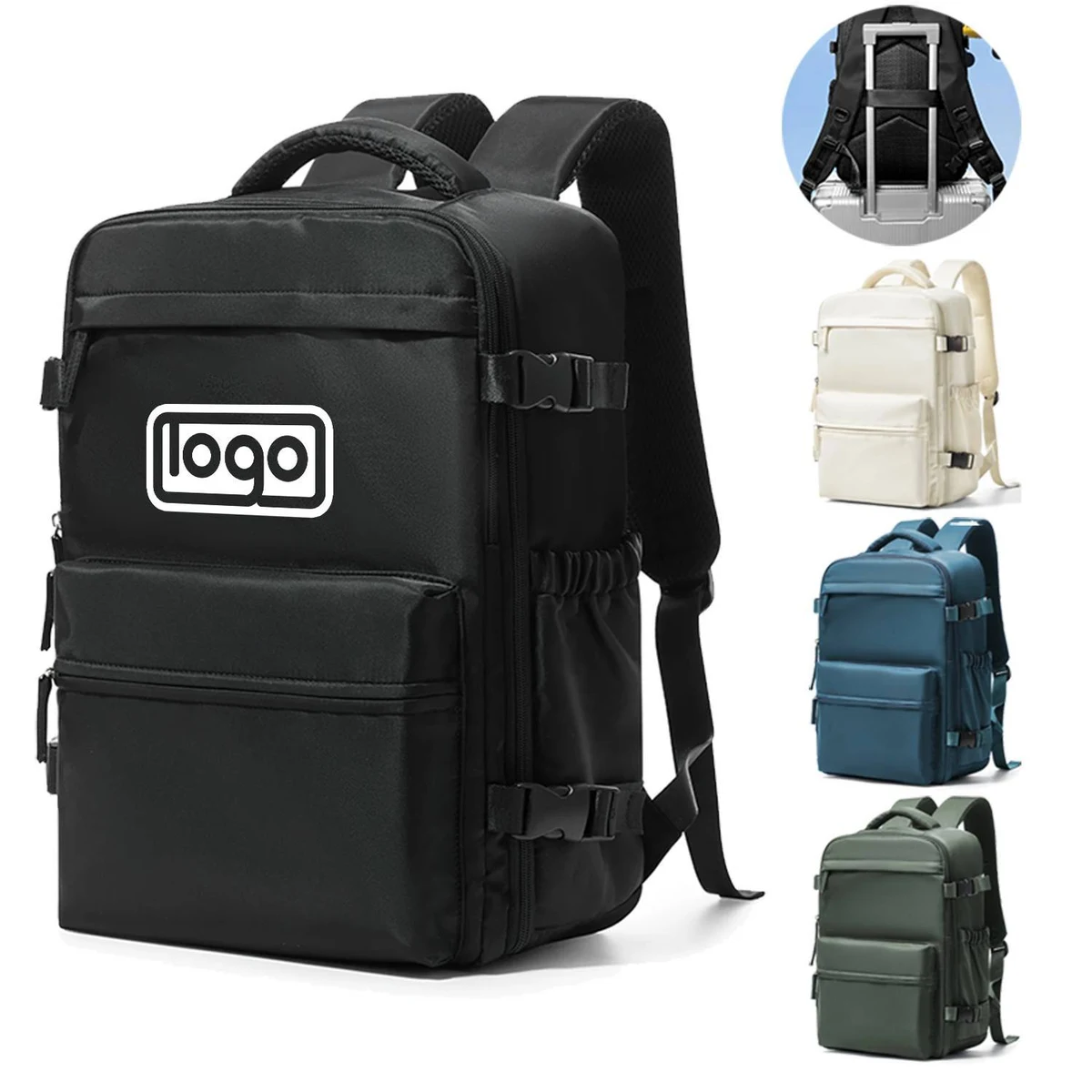 Large Oxford Vacuum Travel Backpack W/ Pump 1