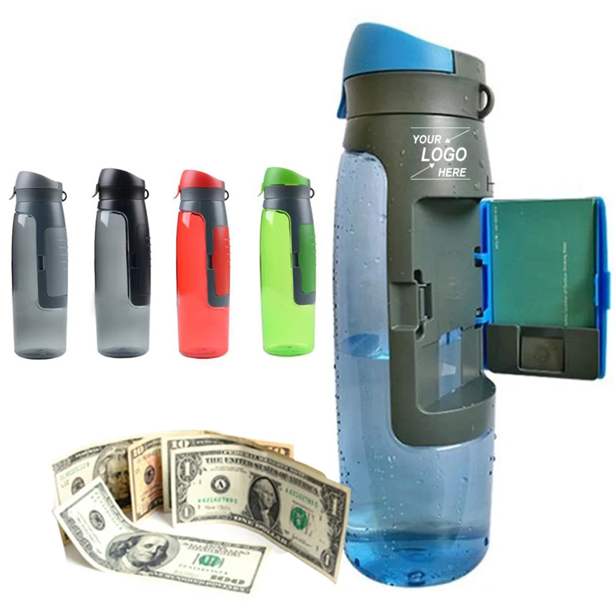 25 Oz. Sports Water Bottle w/Card Slot 1