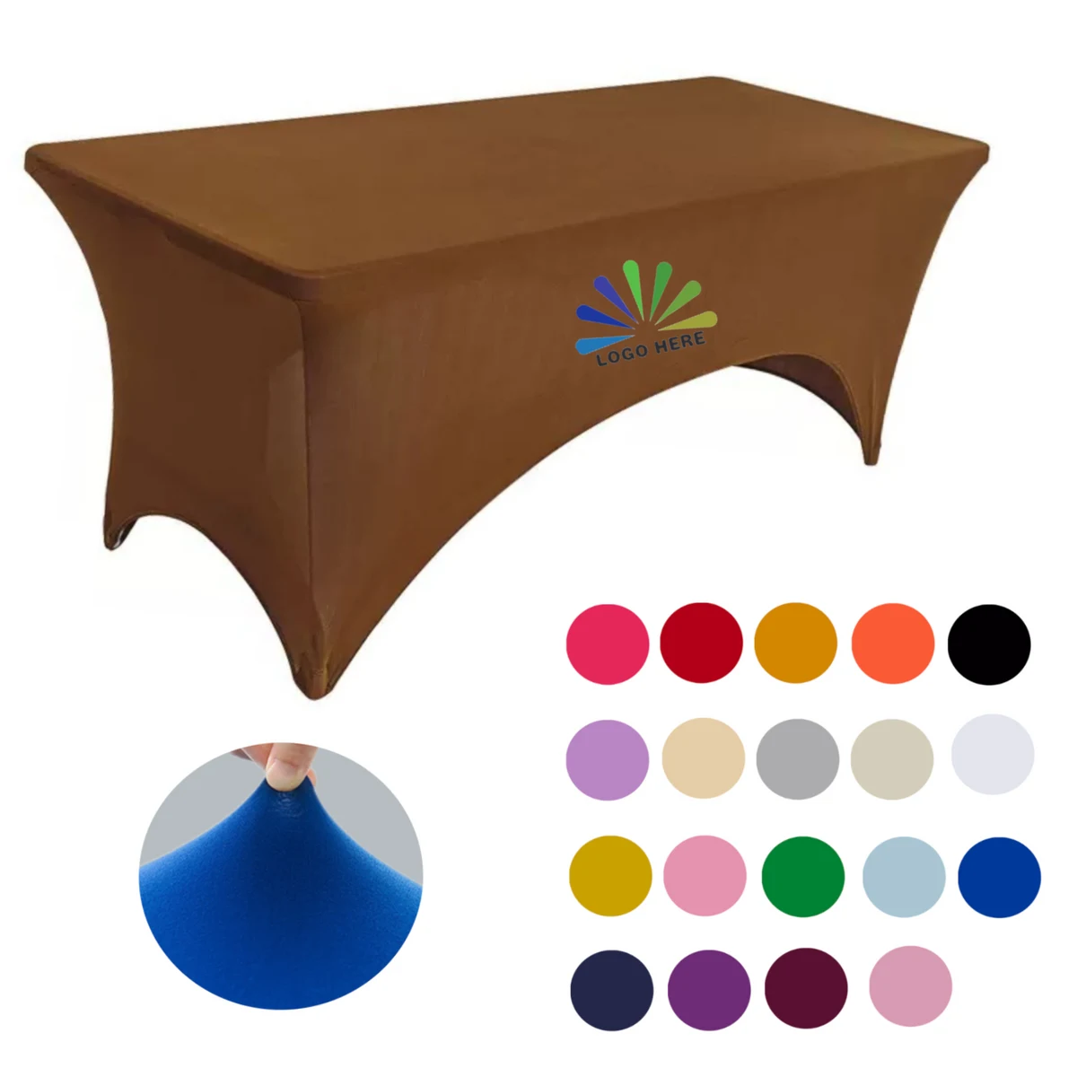Elastic Tablecloth Fit for 6 Foot Rectangle Table 1