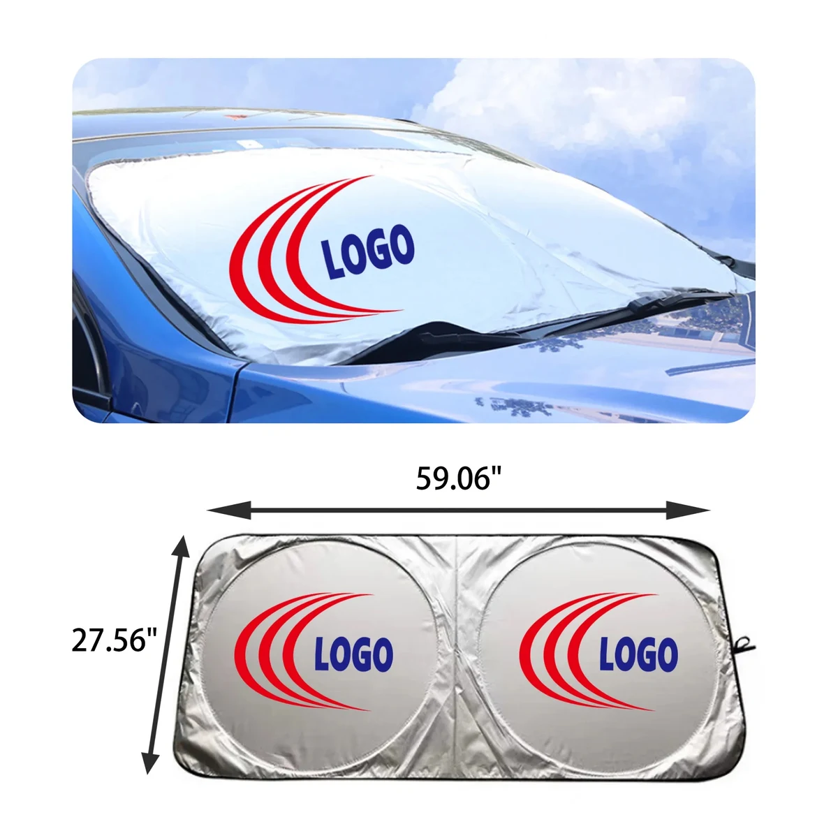 MOQ 30 PCS Foldable Car Sun Shade 1
