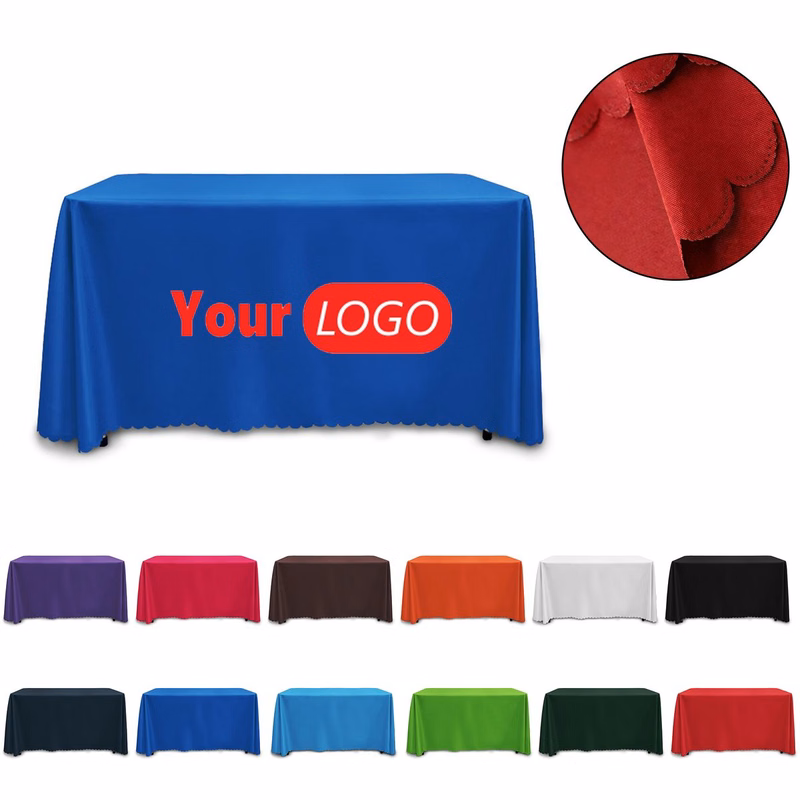 MOQ1 Full Color 190gsm Event Table Cover for 6ft Table