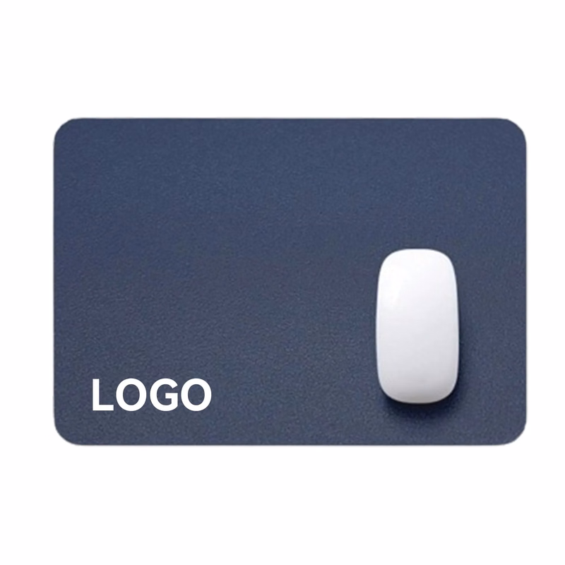 Double sided leather smooth mouse pad