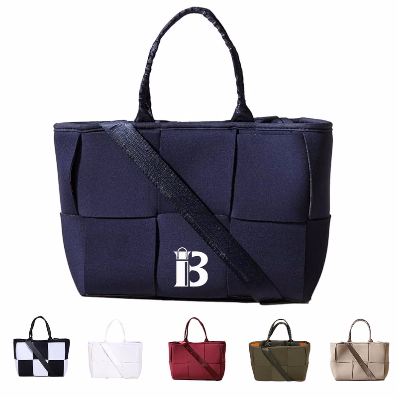 Neoprene Patchwork Design Crossbody Tote Bag for Daily Use