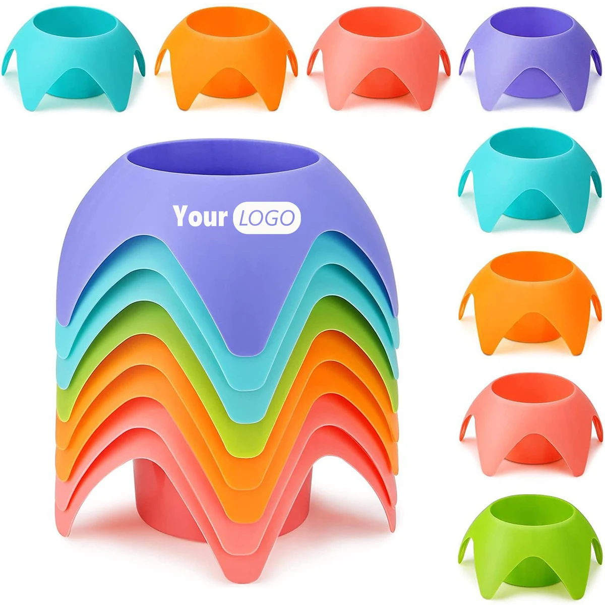 Compact Outdoor Cup Organizer Plastic Tray 1