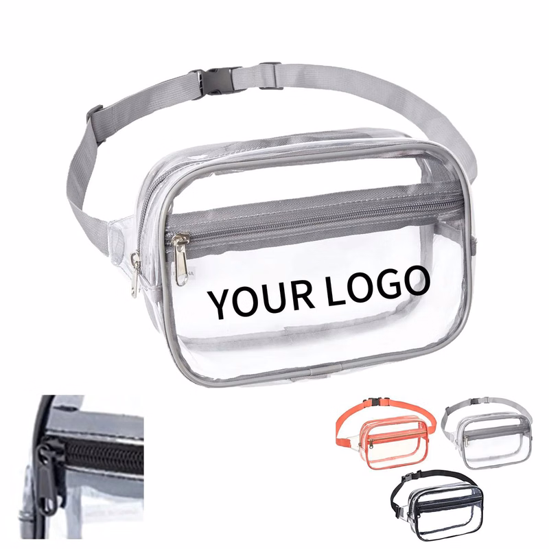 Compact PVC Clear Belt Bag With Zipper