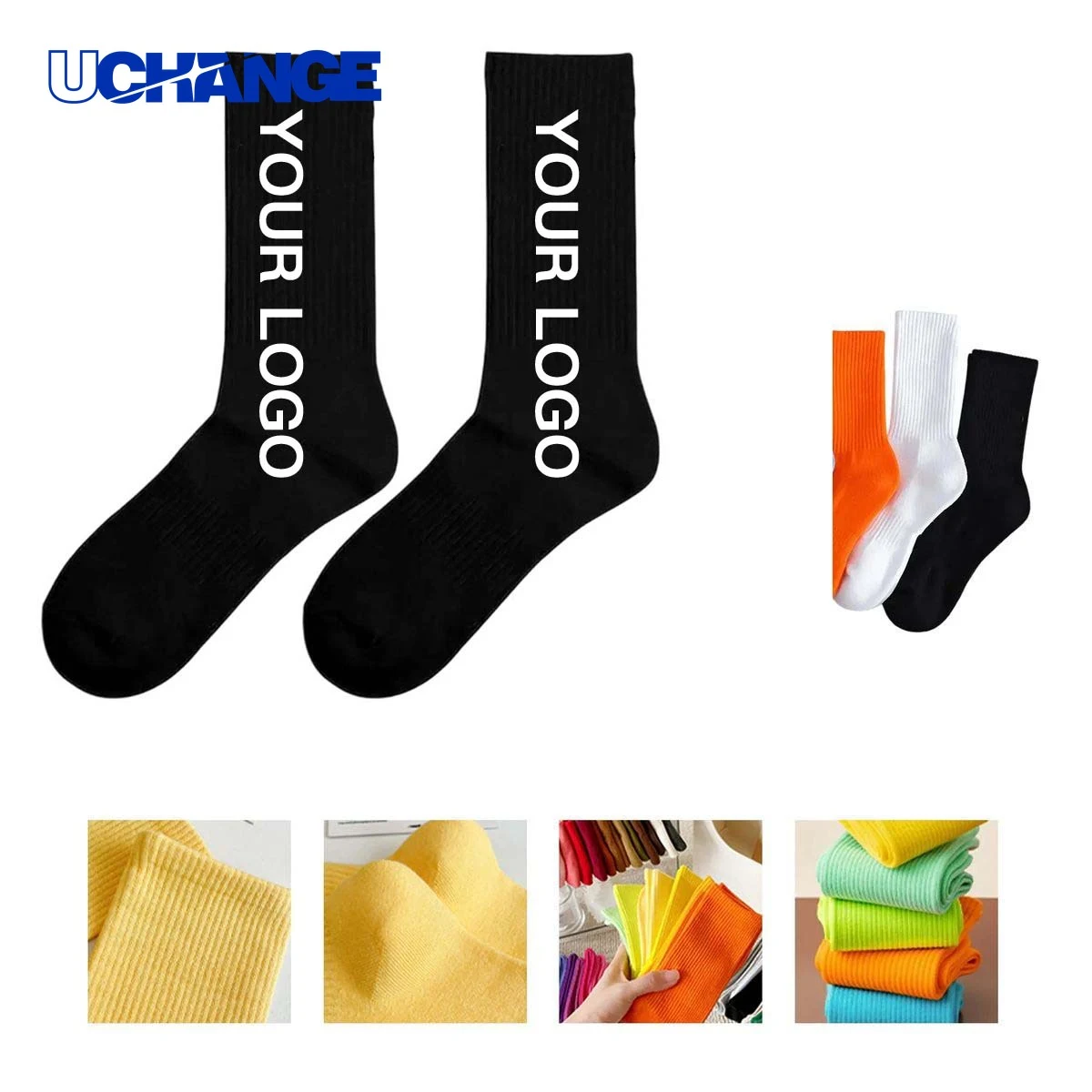 Cotton Socks with Jacquard Knitting Patterns for Daily Wear 1