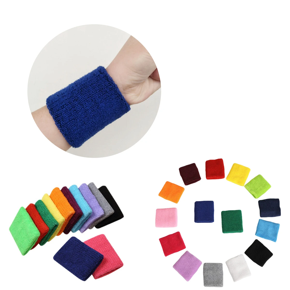 Cotton Sweat Wristbands with Custom Logo 1