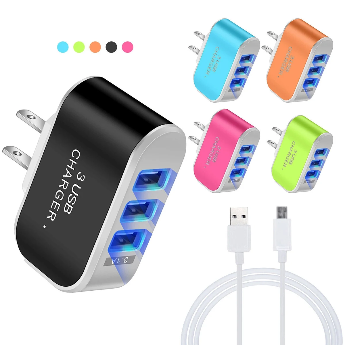 3 USB Candy Charger With LED Light 1