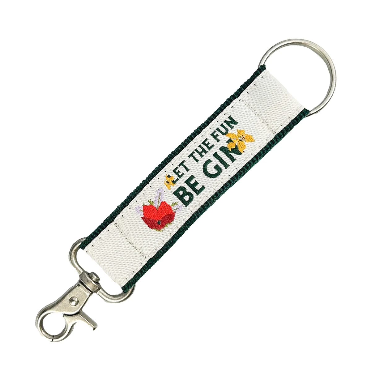 4" Woven Key Strap w/ Trigger Snap & Key Ring - "Elite" Weave 1