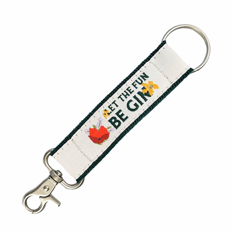 4" Woven Key Strap w/ Trigger Snap & Key Ring - "Elite" Weave