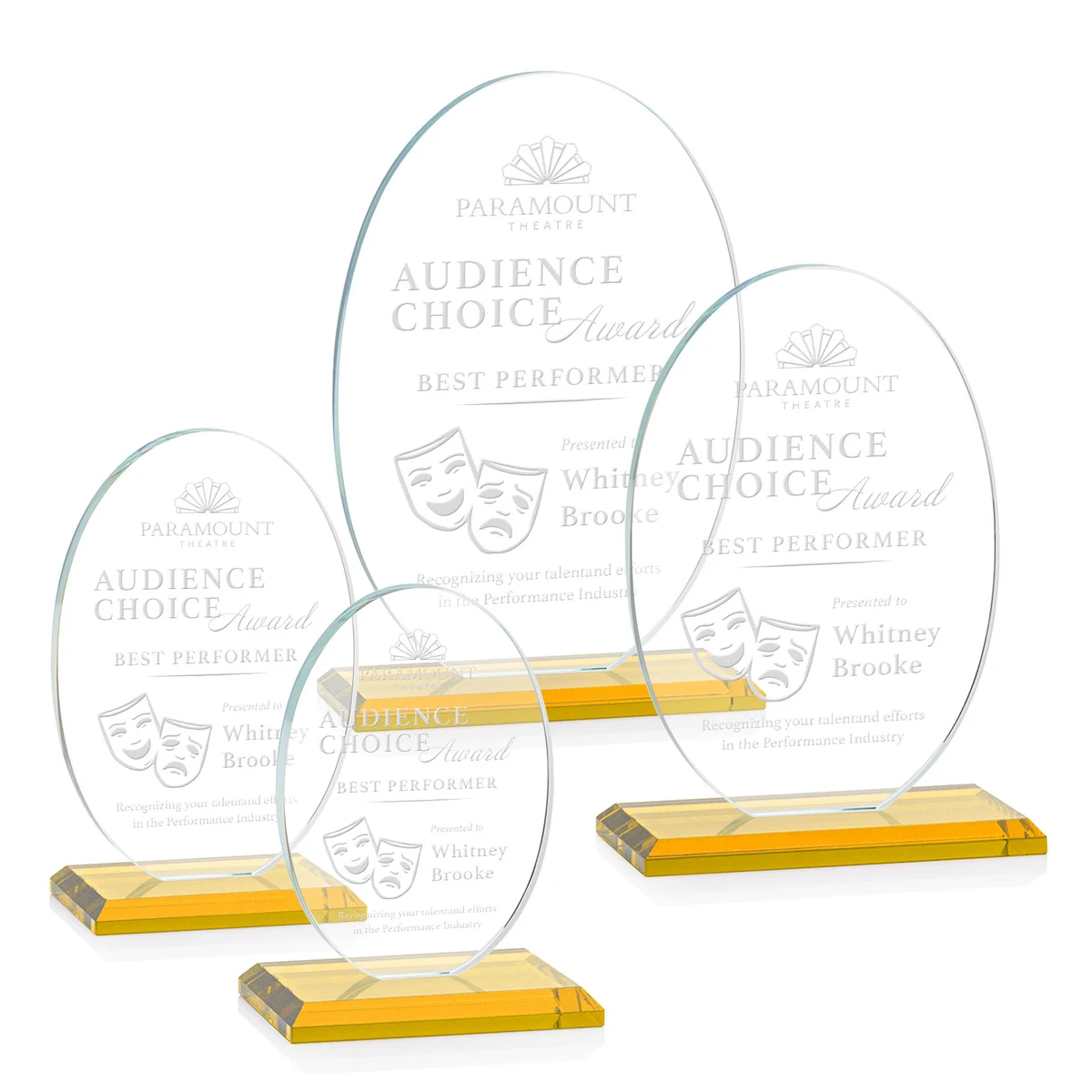 Austin Award (Vert) - Amber 1