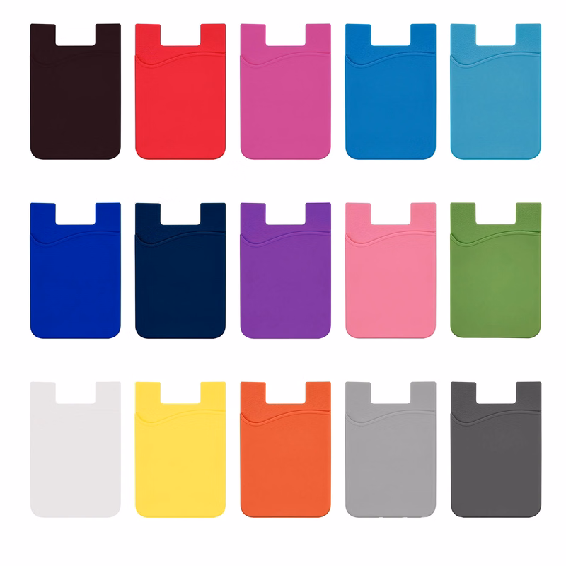 Ultra Thin Stick-on Silicone Credit Card Phone Wallet