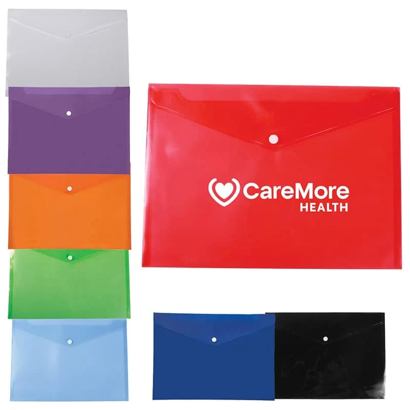 Plastic Letter-Size envelope with Snap closure 1