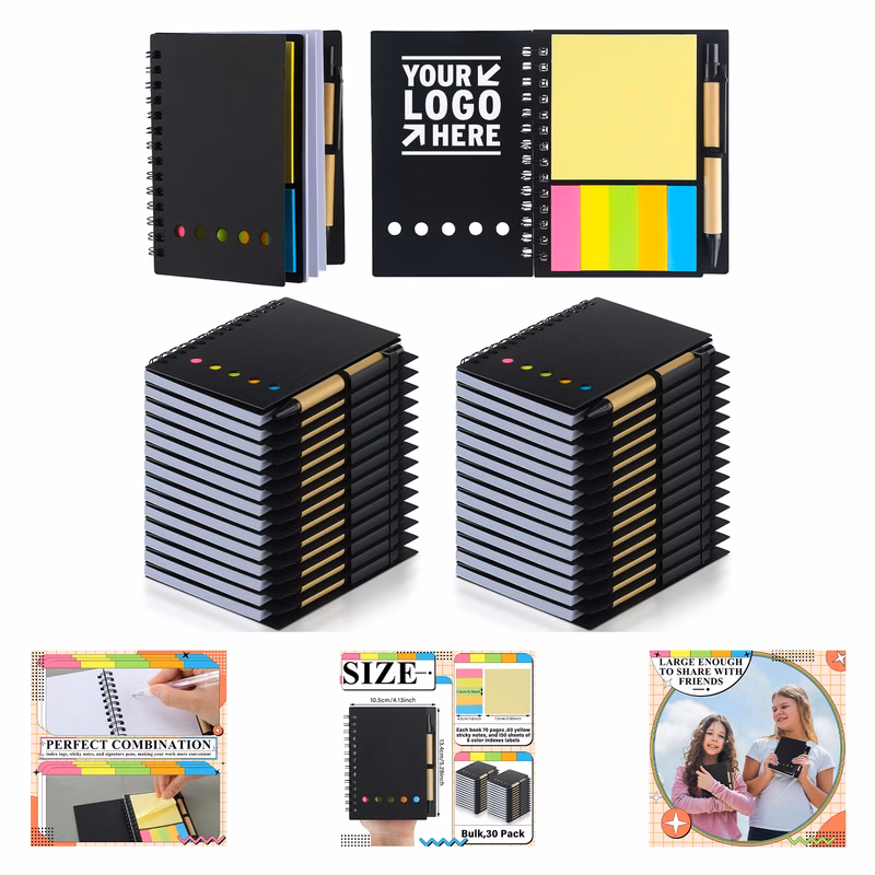 5.28" x 4.13" 150 Sheets Spiral Notebook