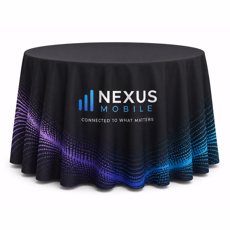 90" Eco-Poly Round Table Throw