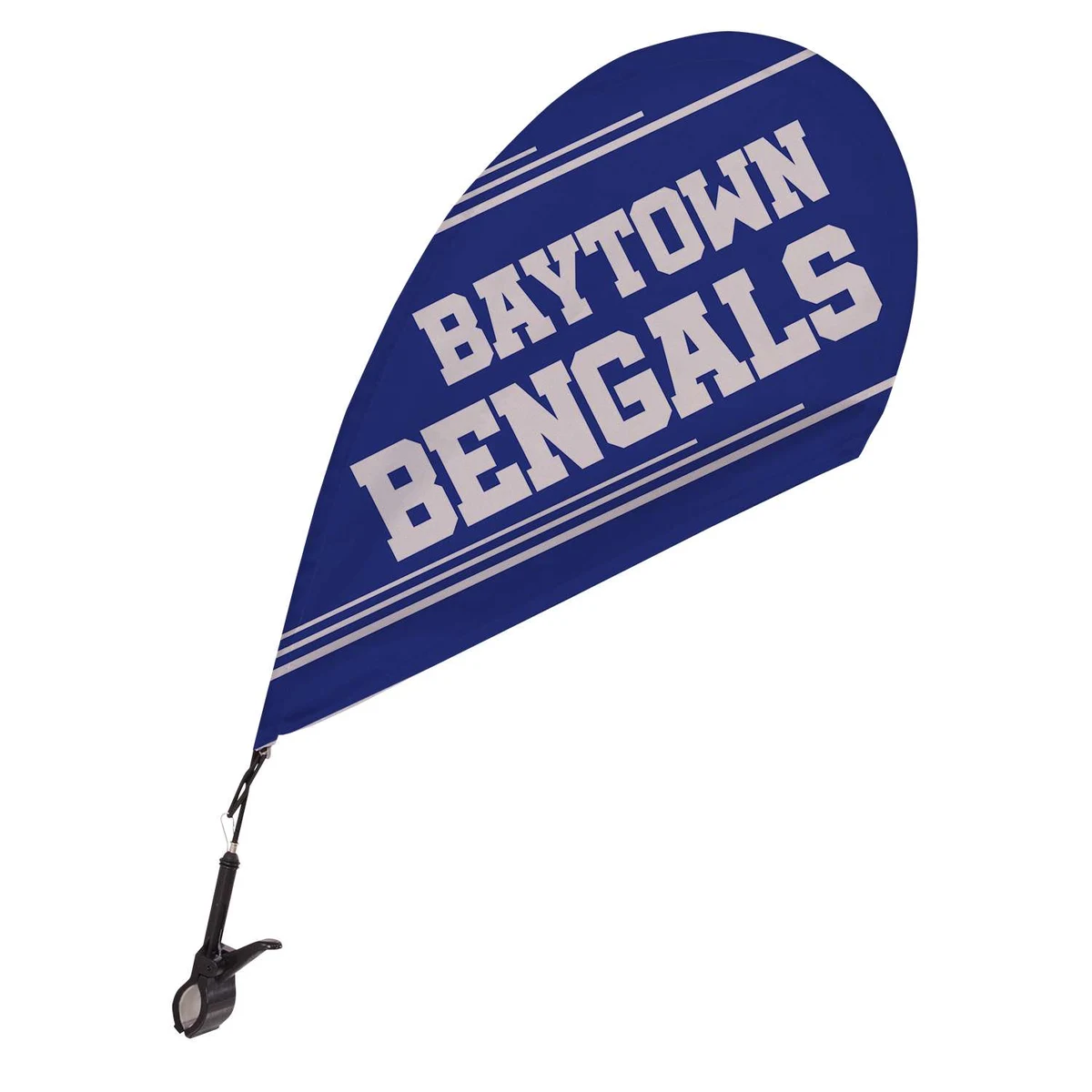 Mini Teardrop Sail Sign with Clip-On Base Kit Single-Sided 1