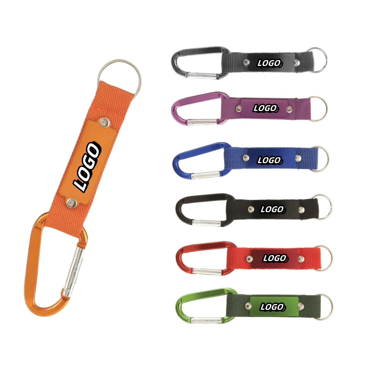 Carabiner Strap Happy Key Chain 1