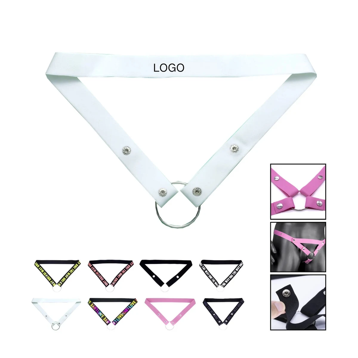 Men's Elastic Belt Gay Underwear 1