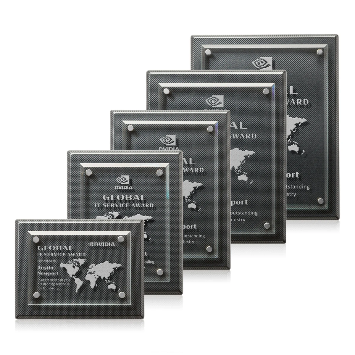 Caledon Plaque - Carbon Fibre/Silver 1
