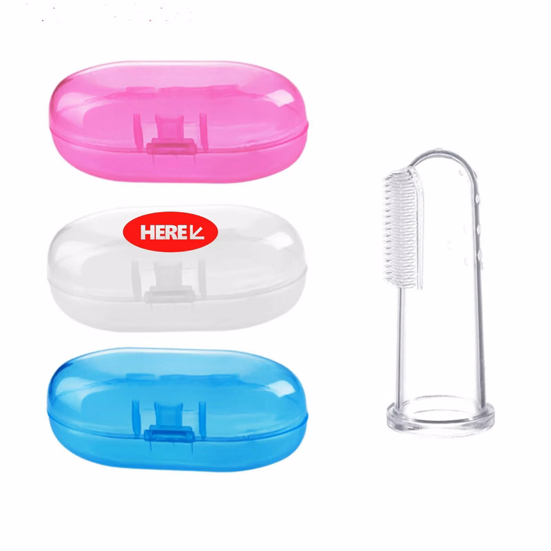 FDA Silicone Baby Finger Teethbrush With Case