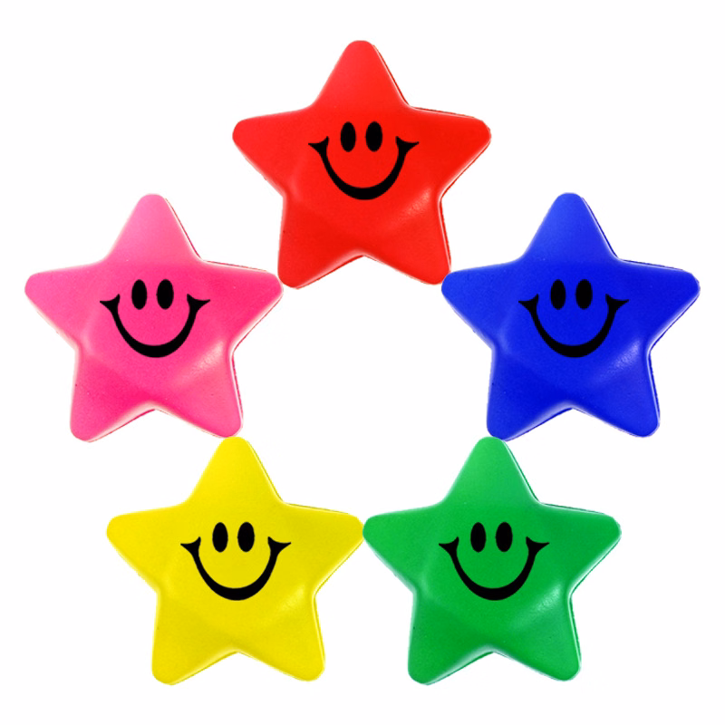 PU Pentagram Shaped Stress Reliever