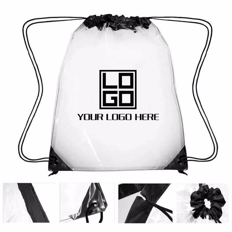 Clear Waterproof Bag Drawstring Backpack