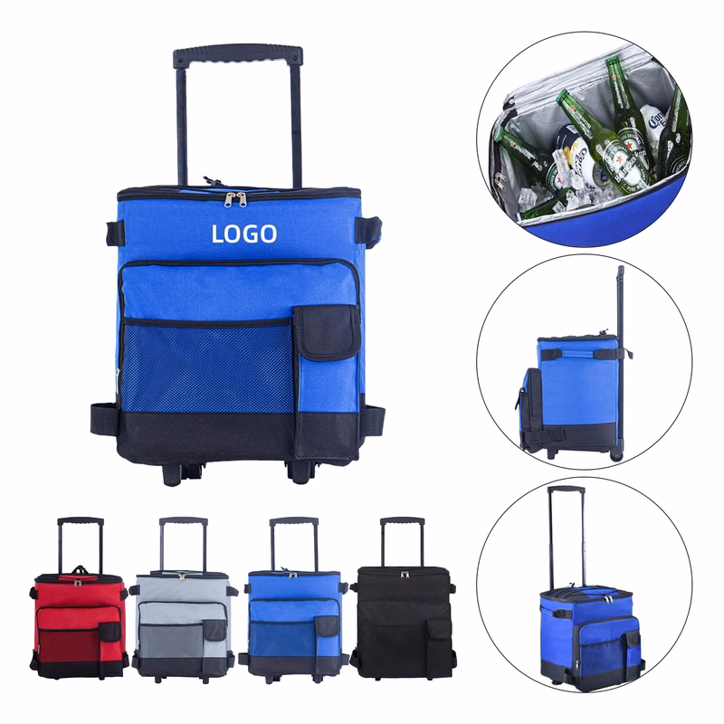 Portable Rolling Insulated Cooler with Wheels