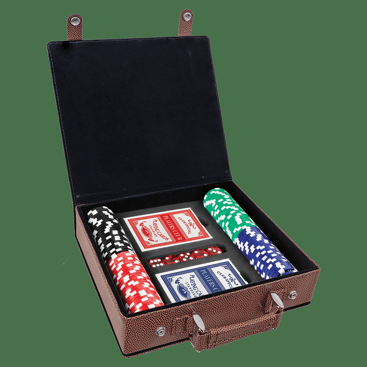 Football Leatherette 100 Chip Poker Set 1