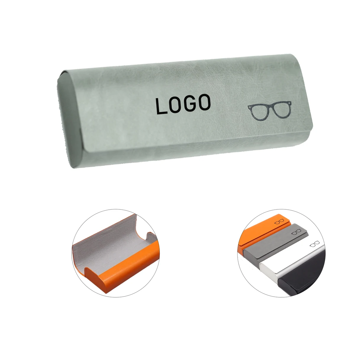 Universal Hardshell Leather Glasses Case 1