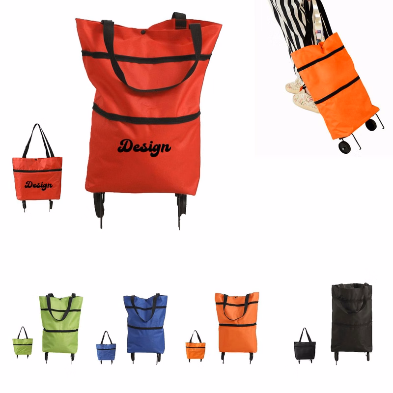 Portable Folding Cart with Smooth Wheels for Easy Transport