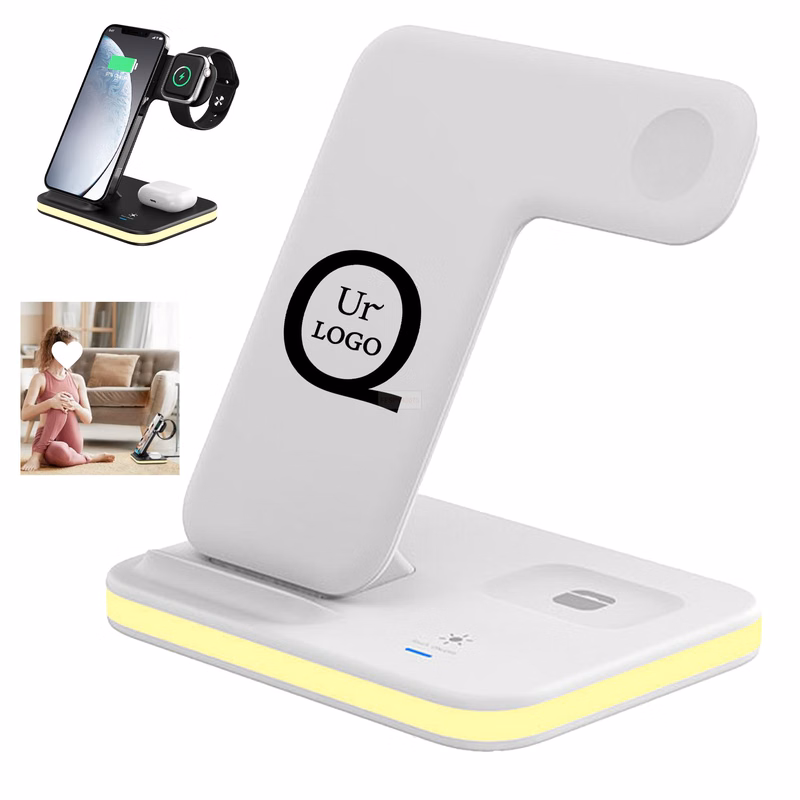 3 In 1 Wireless Charger W/ Night Light