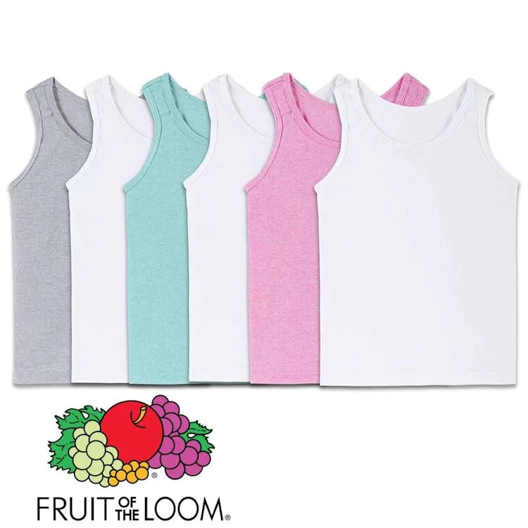 Fruit of the Loom Girls Tank Tops - Size Small 5 Pack 1