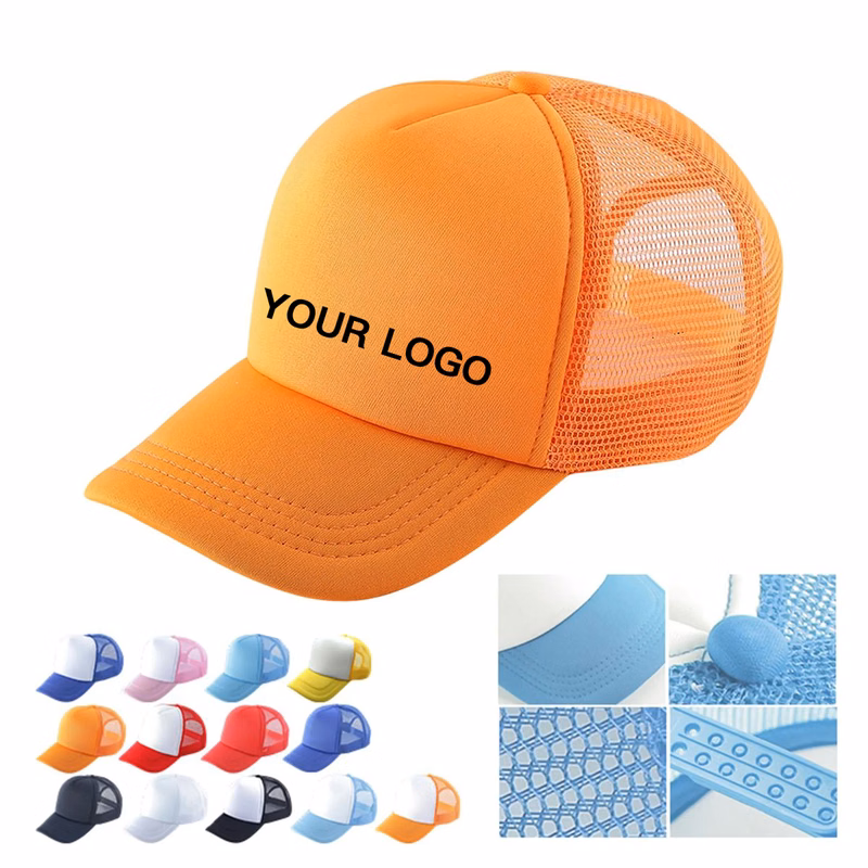 Classic Mesh Trucker Hat with Curved Brim
