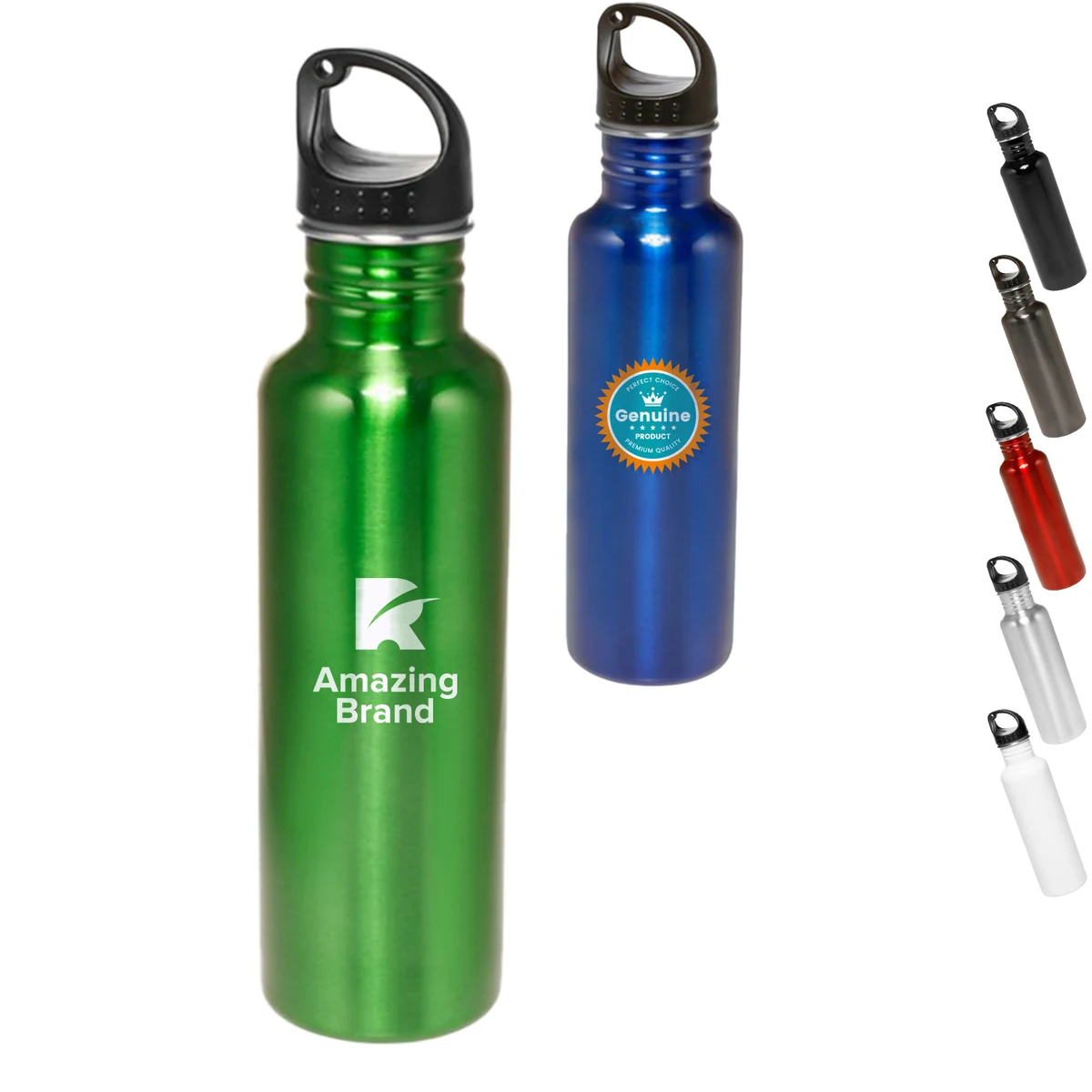 26 oz. Stainless Steel Sports Bottle, custom water bottle with logo imprint 1
