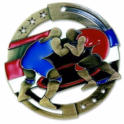 Wrestling M3XL Die Cast Medal - 2-3/4"