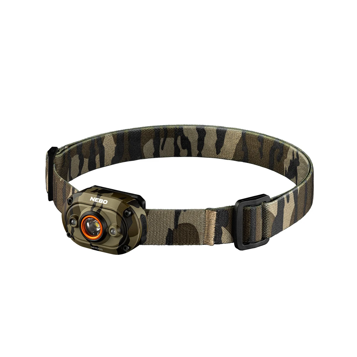 NEBO® MYCRO 450 RECHARGEABLE HEADLAMP MOSSY OAK CAMOUFLAGE 1