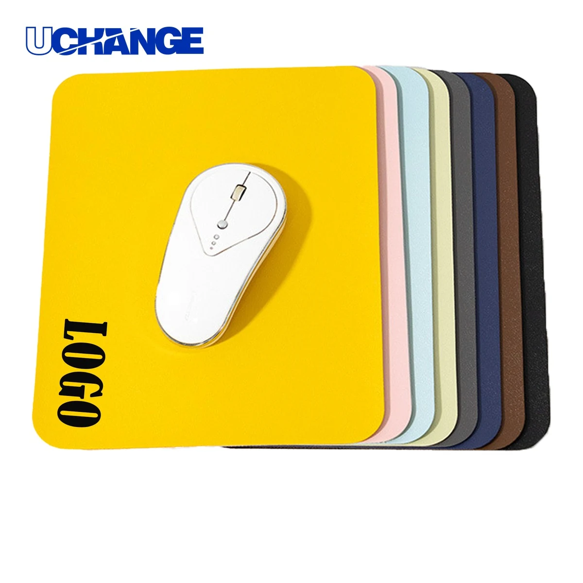 Portable Waterproof Travel PU Mouse Mat for Computer 1