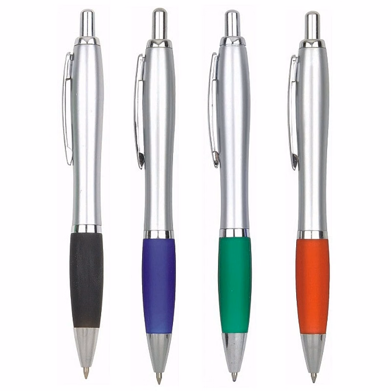 Press Type Colored Plastic Gourd Ballpoint Pen