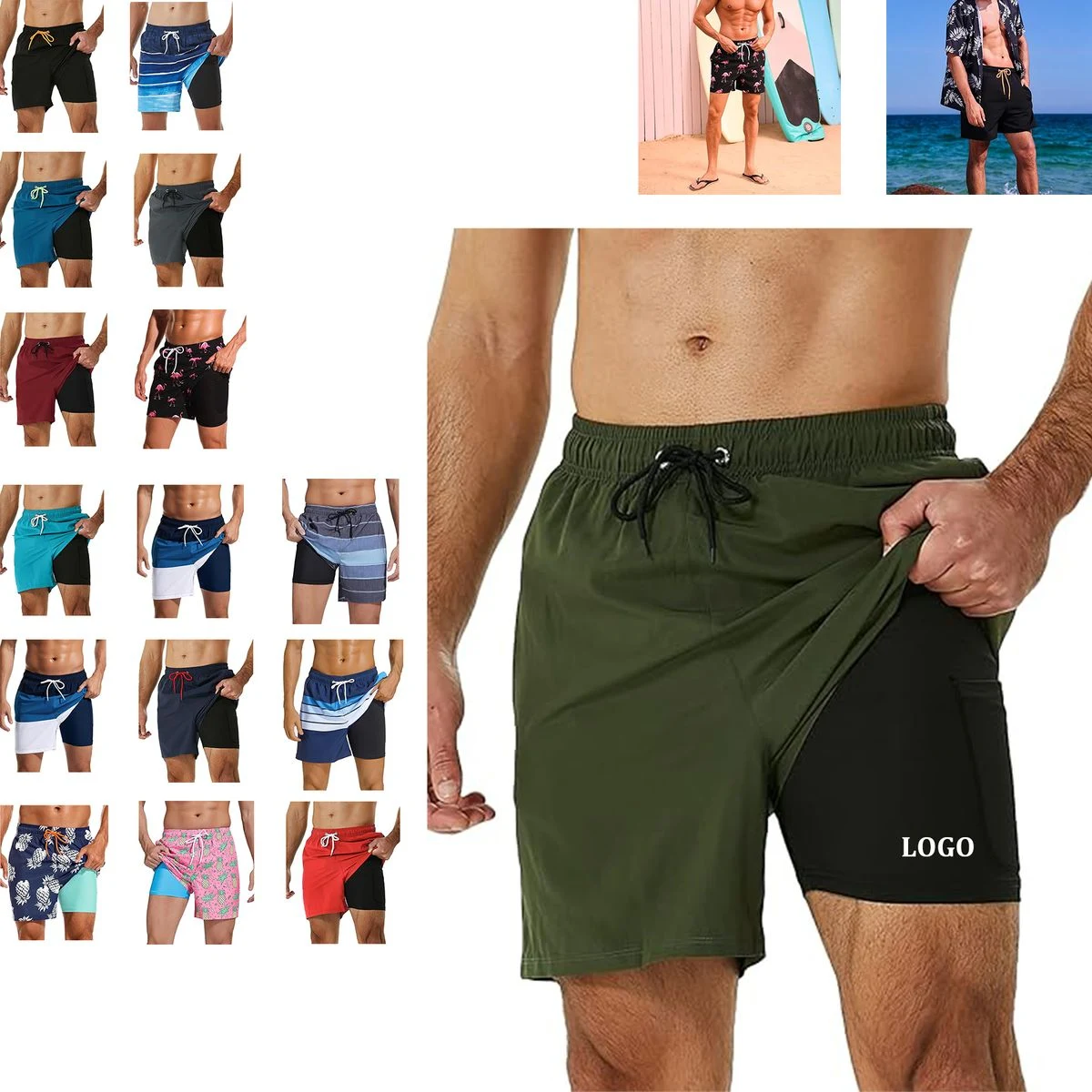 Mens Compression Liner Swimming Trunk 1