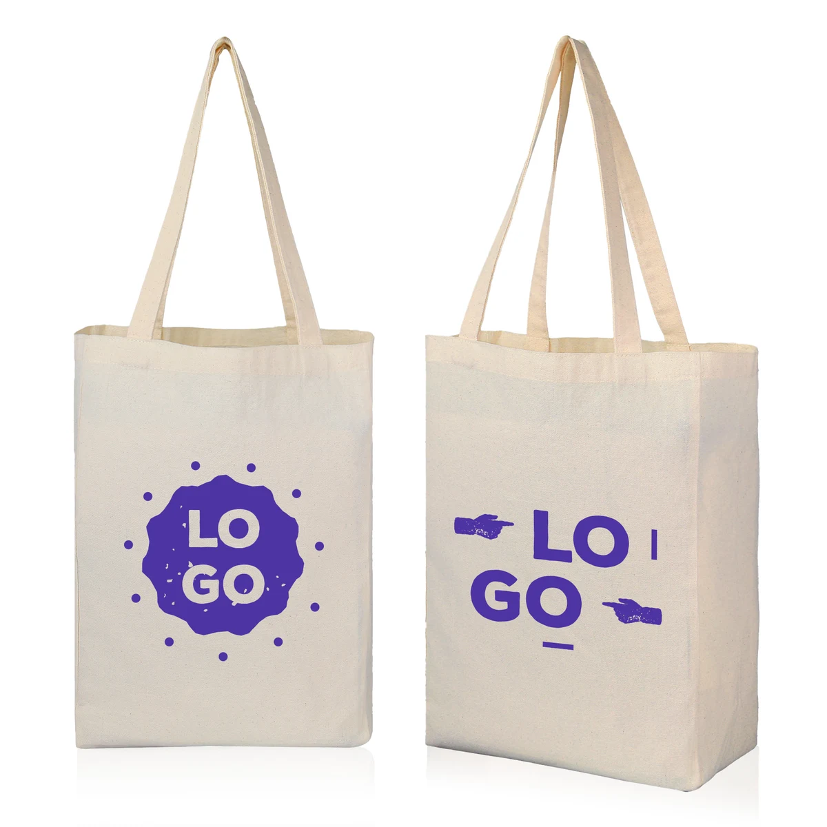 8Oz Cotton Canvas Grocery Tote Bag 1
