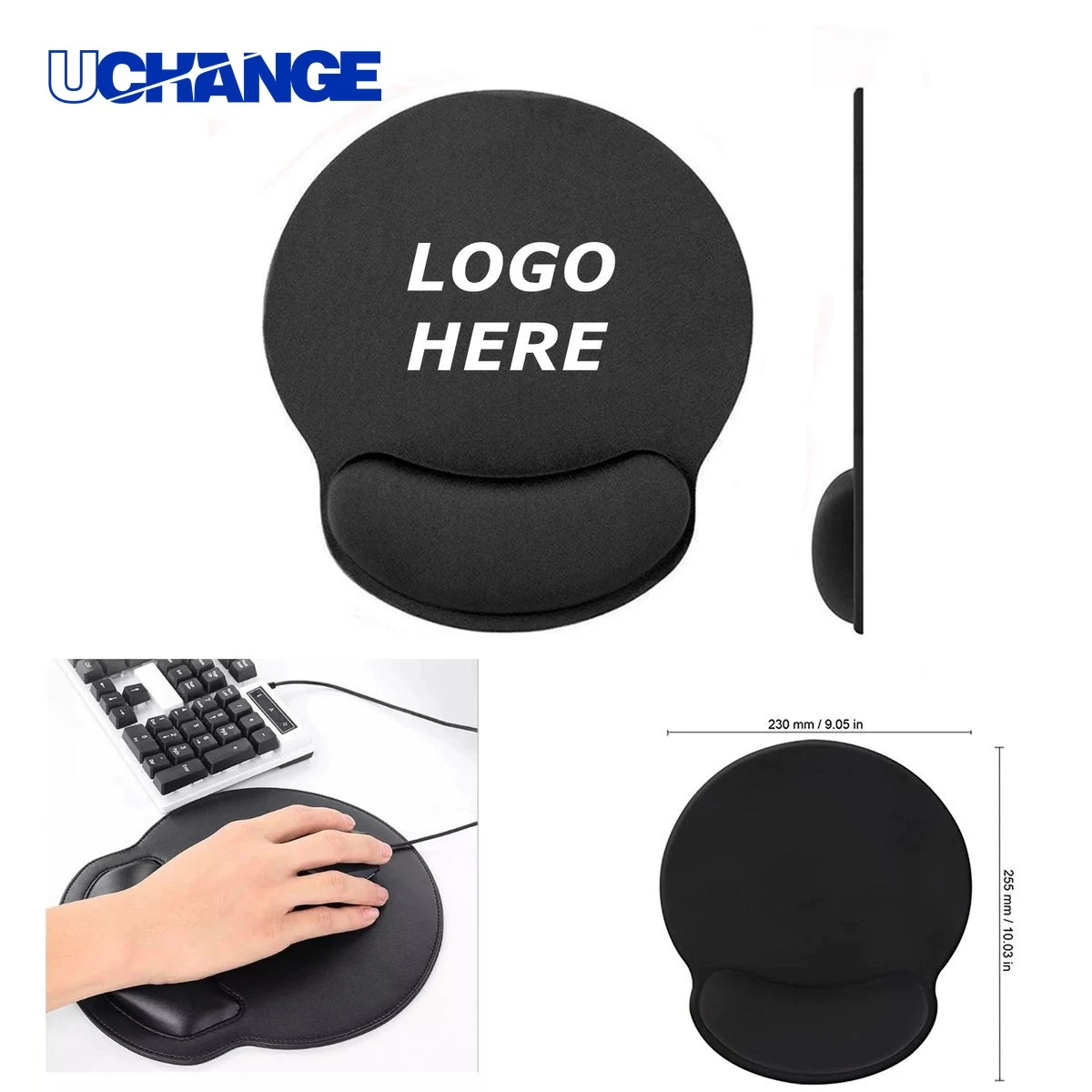 Mouse Pad Mat with Wrist Support Rest for Comfort 1
