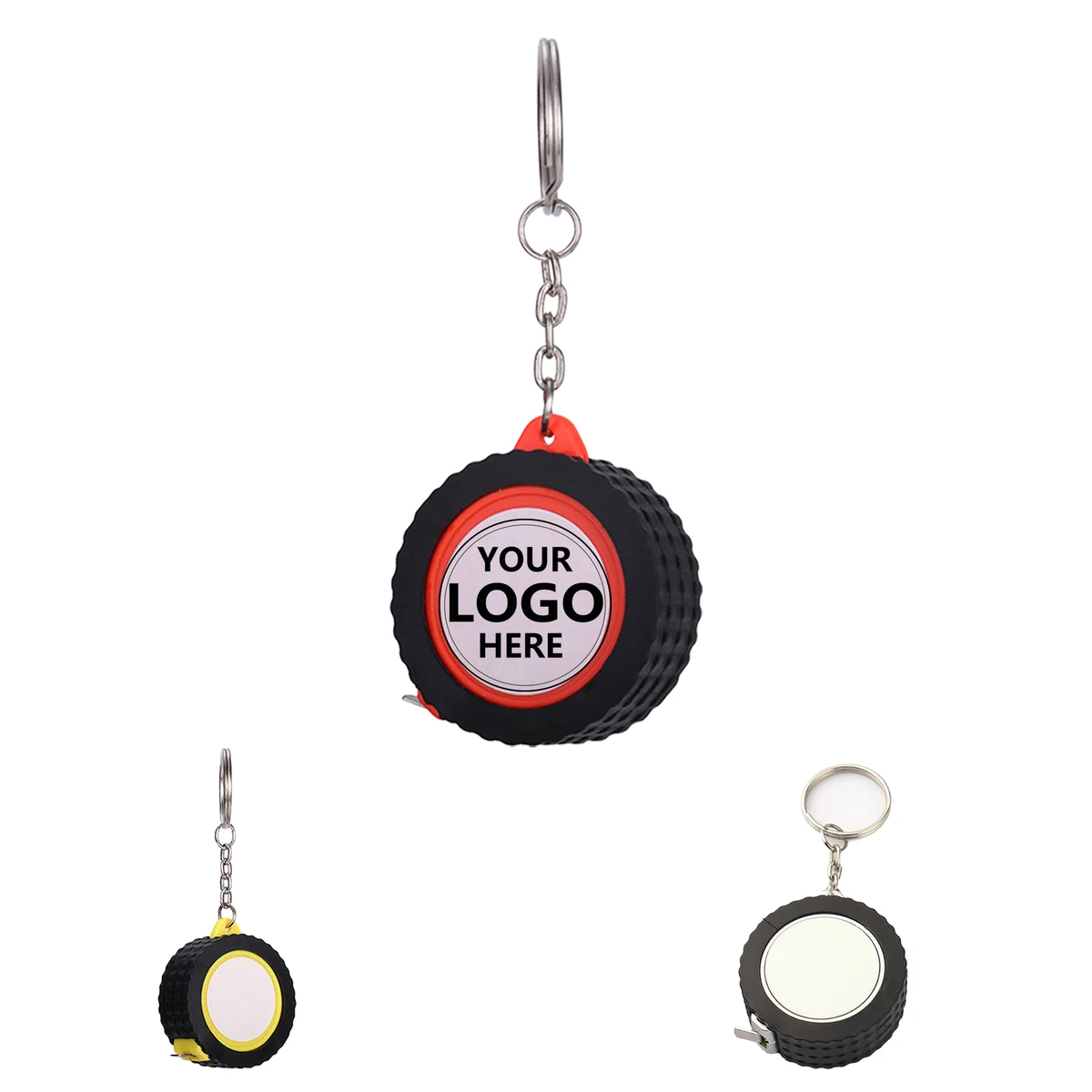 Compact Tire Design Tape Measure Keychain 1