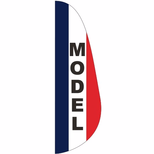 "MODEL" 3' x 10' Message Feather Flag